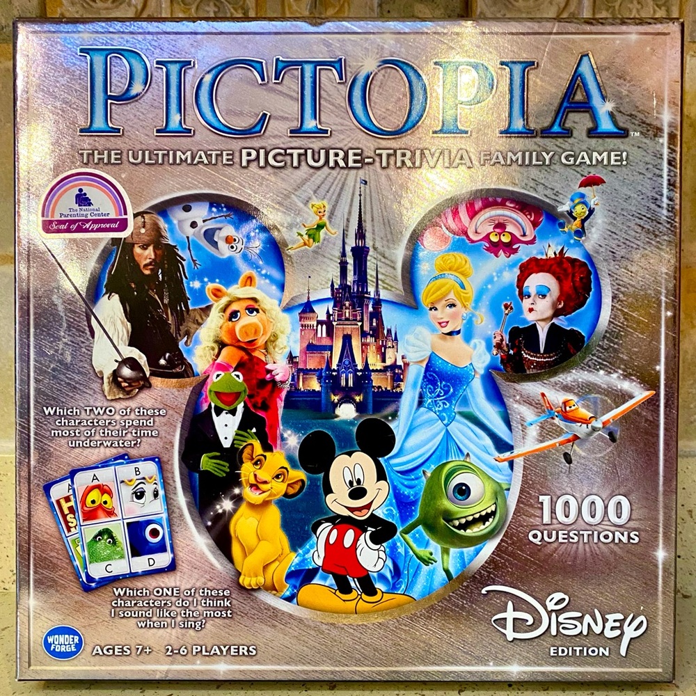 PICTOPIA- THE ULTIMATE PICTURE-TRIVIA FAMILY GAME: DISNEY EDITION Board Game